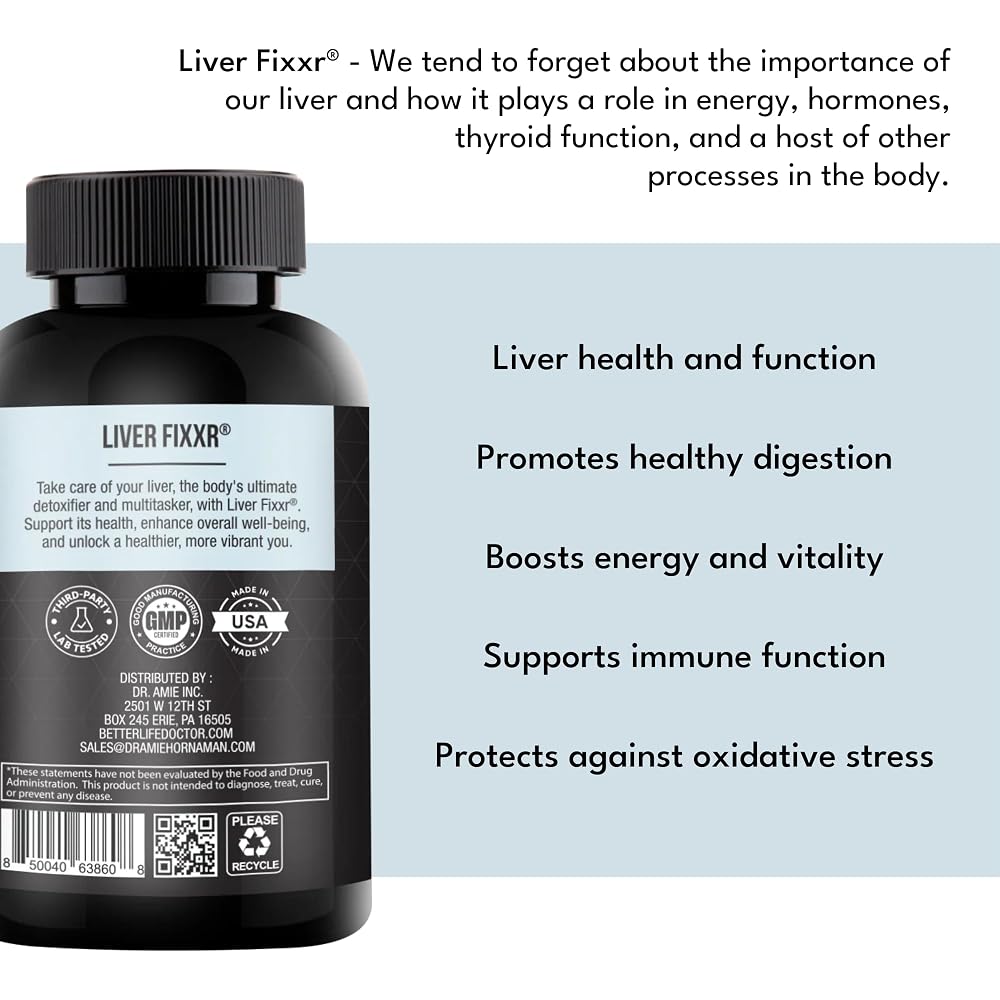 Fixxr Liver by Dr. Amie Liver Support Supplement - 60 Capsules - image 4