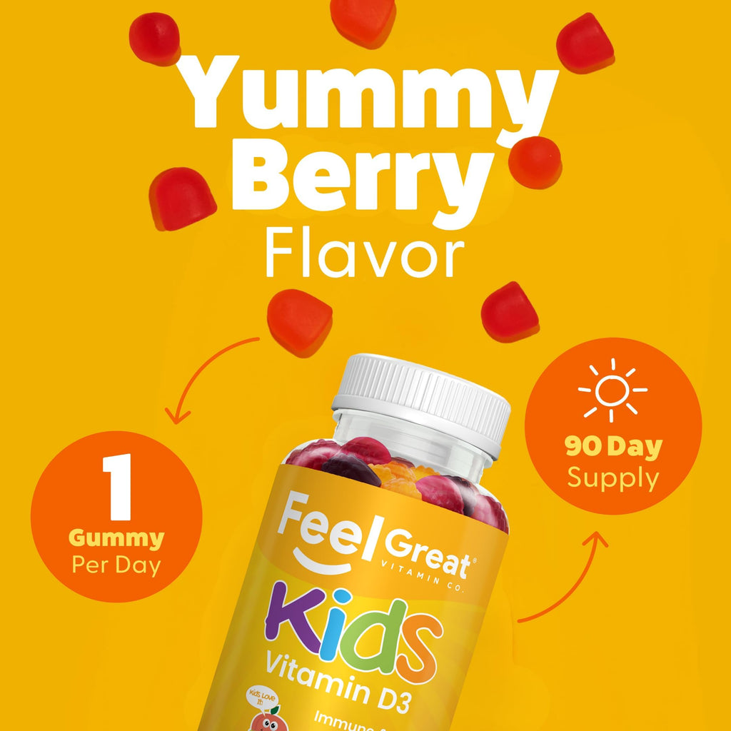 The Feel Great Vitamin Company Feel Great Kids Vitamin D3 1000 IU