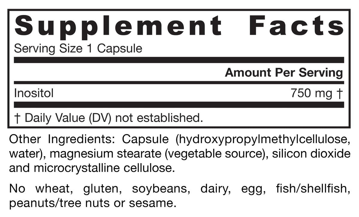 Jarrow Formulas Inositol 750 mg Liver Support - 100 Capsules - image 9