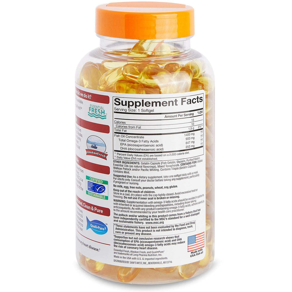 MEMBER´S MARK Member's Mark Omega 3 Fish Oil 1400 mg - 150 Softgels - image 2
