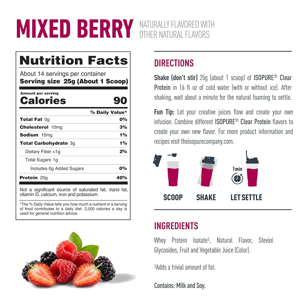 Isopure Clear Protein Powder