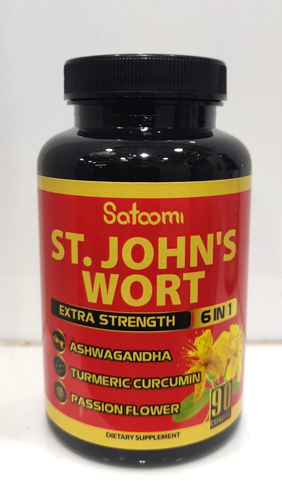 Satoomi St. John's Wort Capsules Extract Supplement - 90 Vegetarian Capsules - image 2