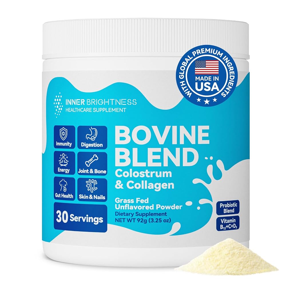 Inner Brightness Bovine Colostrum & Collagen Powder - 30 Servings