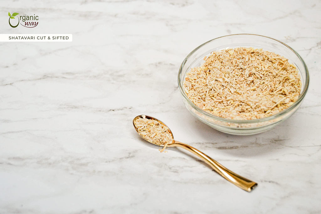 Organic Way Dried Shatavari Cut & Sifted - Origin - India