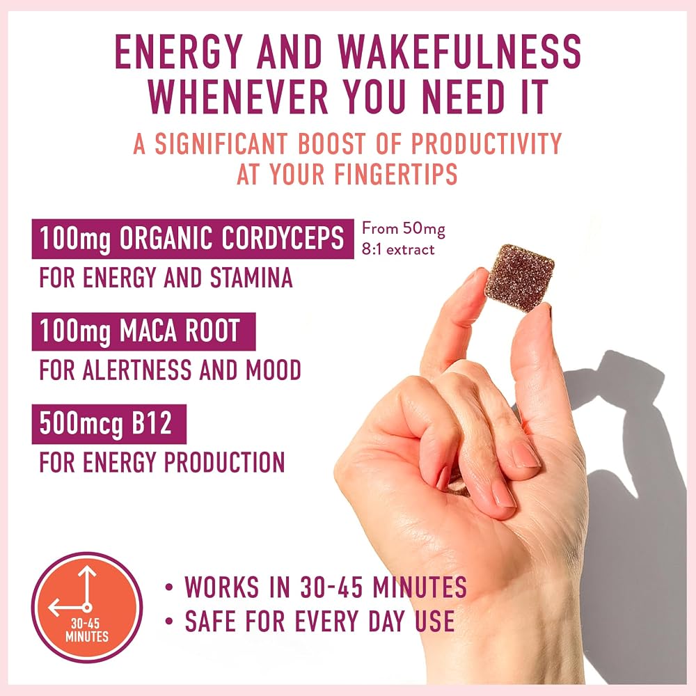 Microjoy Motivate Mushroom Gummies Energy & Stamina - 30 Count - image 3