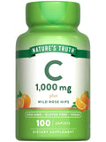 Nature's Truth Vitamin C 1000 mg with Rose Hips - 100 Caplets