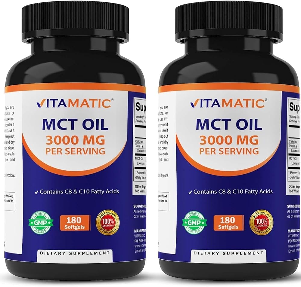 Vitamatic MCT Oil 3000 mg with C8 & C10 - 360 Softgels