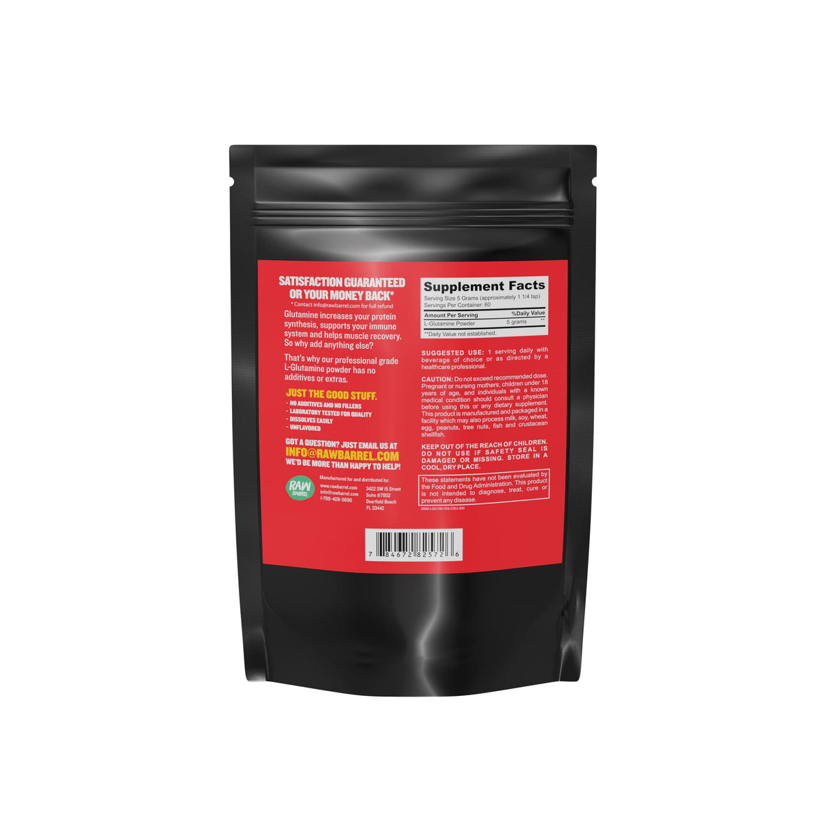 Raw Barrel L-Glutamine Powder Pure Amino Acid - 300 g - image 9