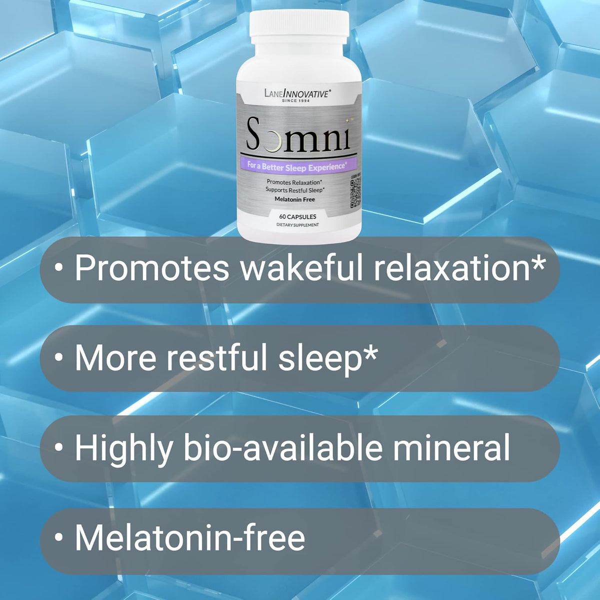 Lane Labs Somni Sleep Aid Supplement - 60 Capsules - image 5