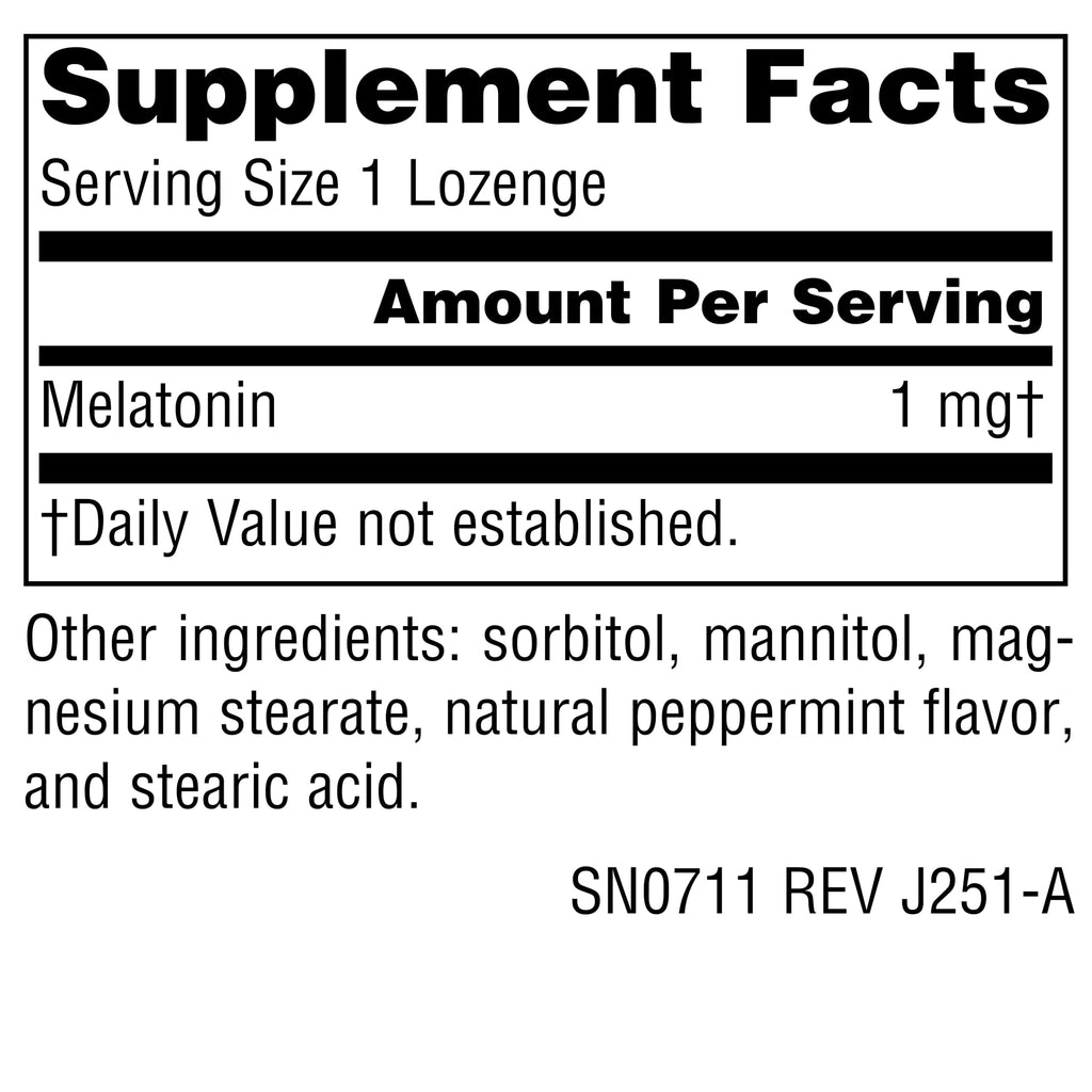 Source Naturals Melatonin 1 mg Sleep Support - 300 Lozenges - image 2