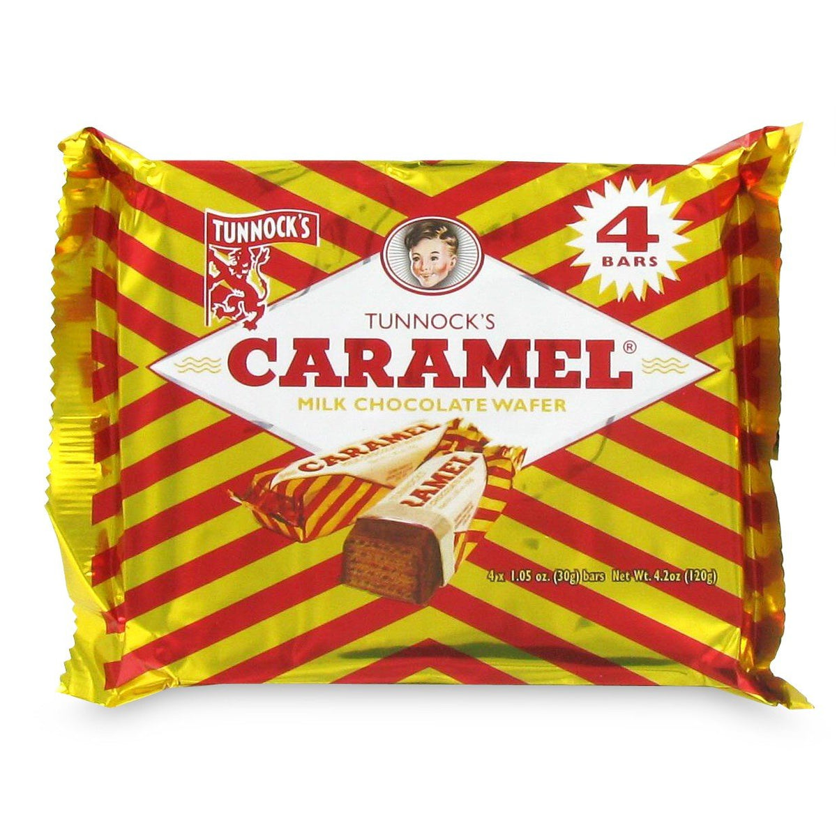 Tunnock's Caramel Wafers - 4 Pack of 12 Bars