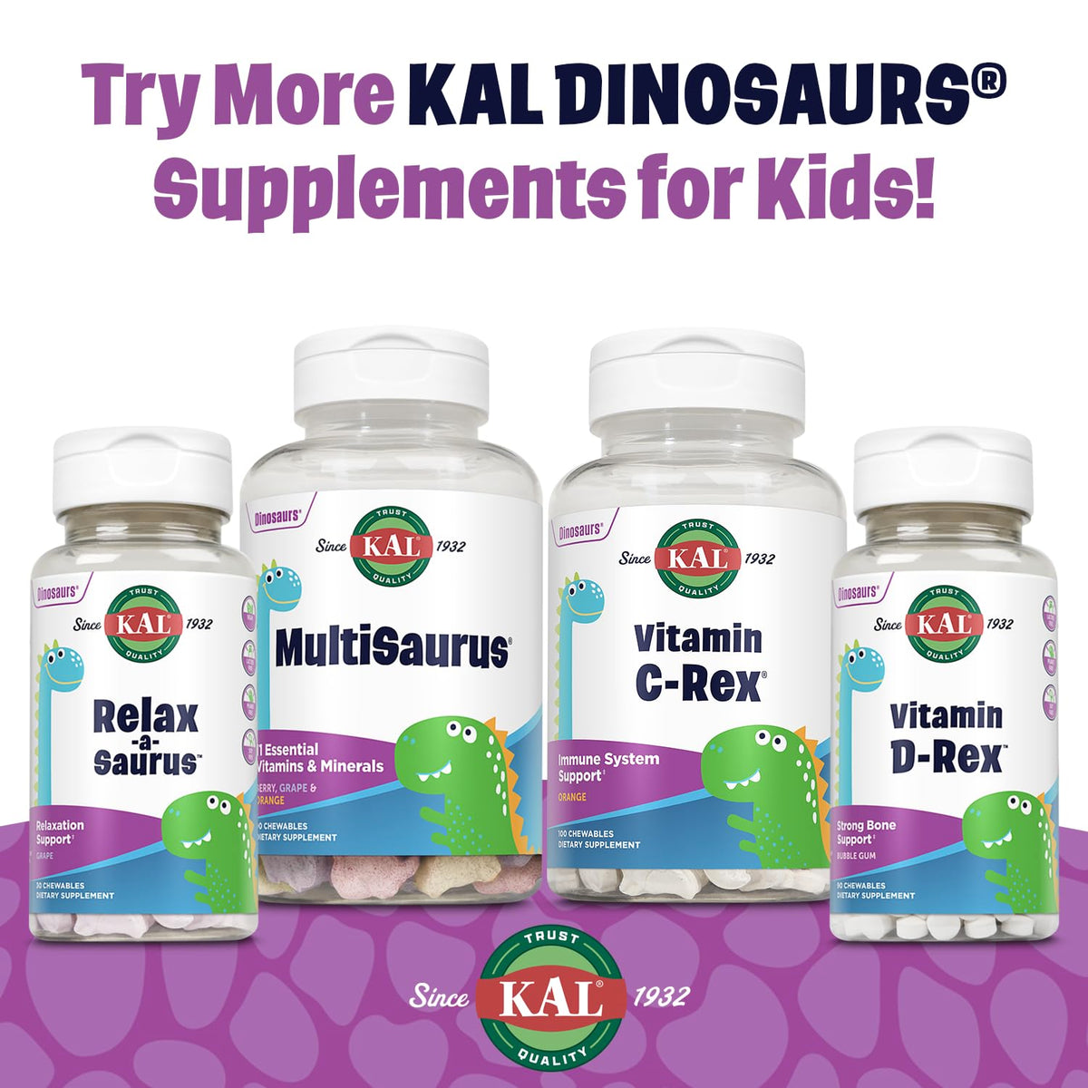 KAL Multisaurus Berry Grape Orange