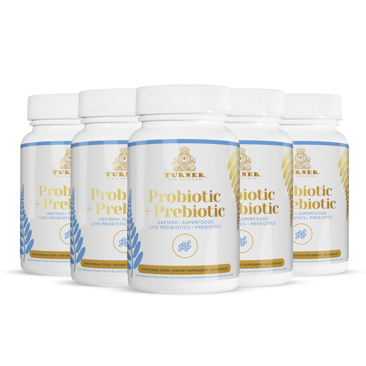TURNER Probiotics Supplement Improves Digestion - 450 Softgels