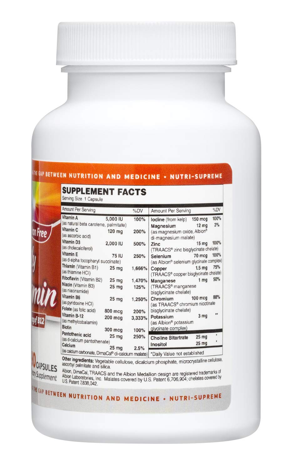 Nutri-Supreme Research Once Daily Multi-Vitamin - 90 Capsules - image 2