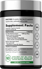 Horbäach Lion's Mane Mushroom Extract - 120 Capsules - image 2