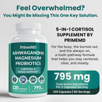 PrimeMD 5-in-1 Cortisol Supplement with Ashwagandha for Mood