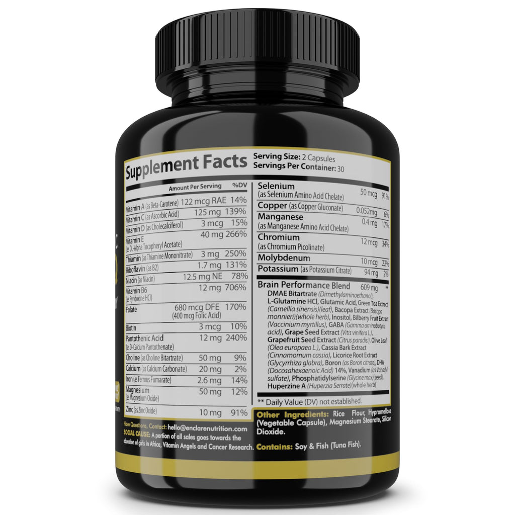 Enclare Nutrition Intellect Brain Booster Nootropic - 60 Capsules - image 3