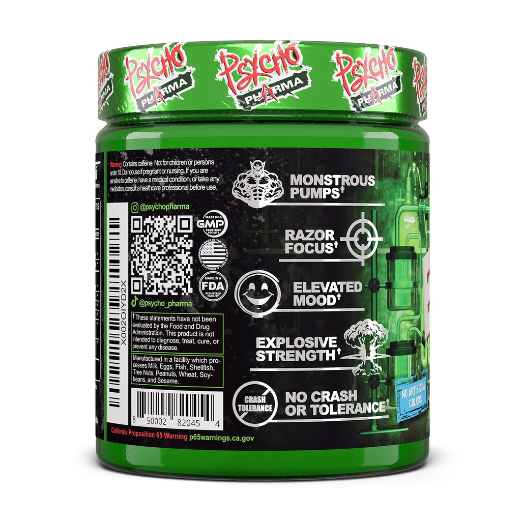 Psycho Pharma Edge of Insanity High-Stim Pre-Workout Powder