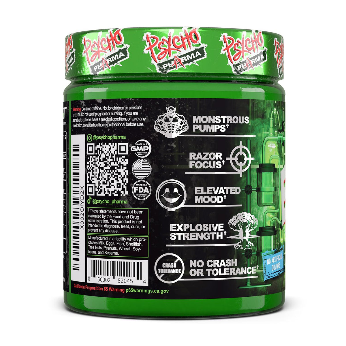 Psycho Pharma Edge of Insanity High-Stim Pre-Workout Powder