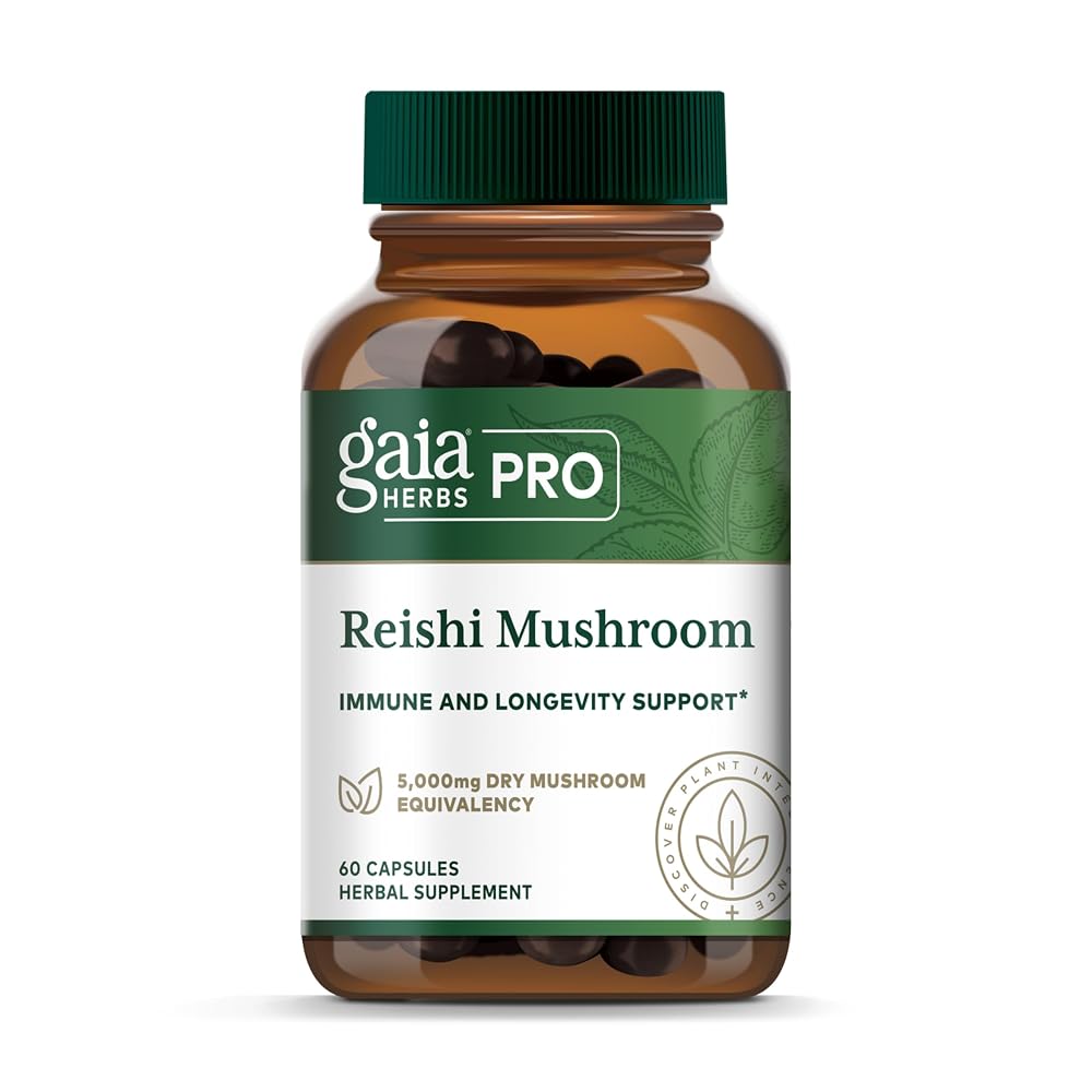 Gaia Herbs PRO Reishi Mushroom Immune Support - 60 Capsules