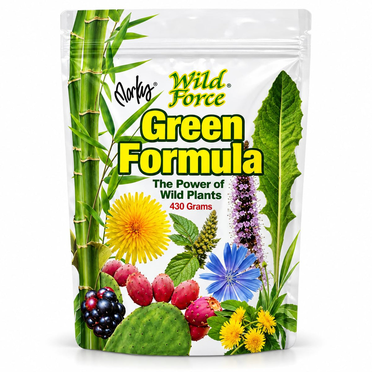 Wild Force Green Formula Sweetened Wildcrafted Greens Powder - 430 g