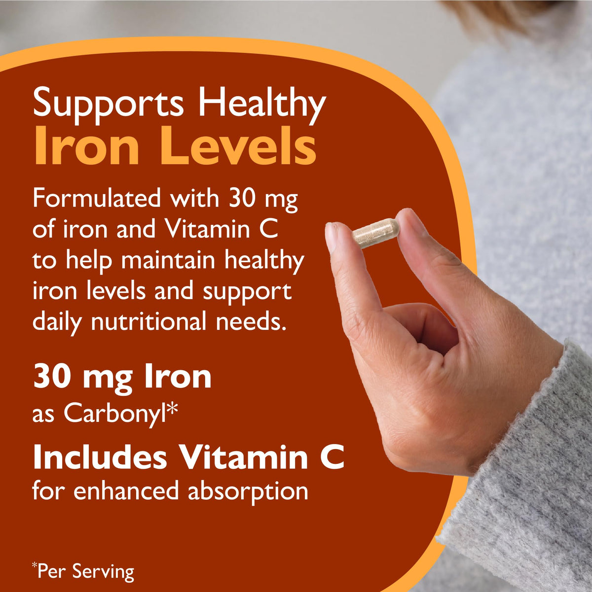 Celebrate Vitamins Iron Supplement with Vitamin C - 90 Capsules - image 4
