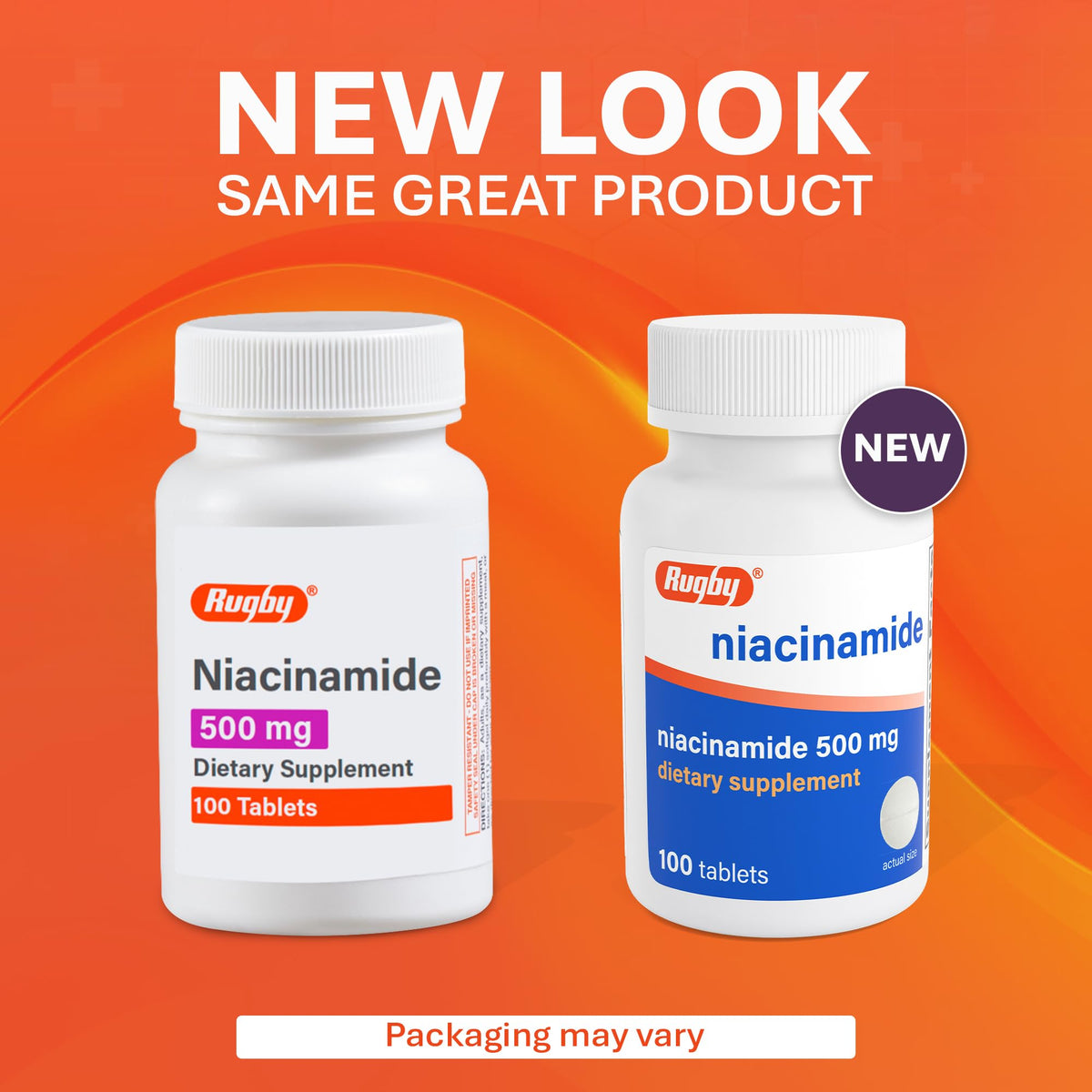 Rugby Niacinamide 500 mg Tablets