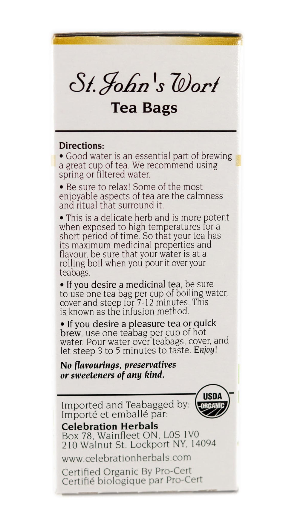 Celebration Herbals St John's Wort Tea Organic - 24 Tea Bags - image 4