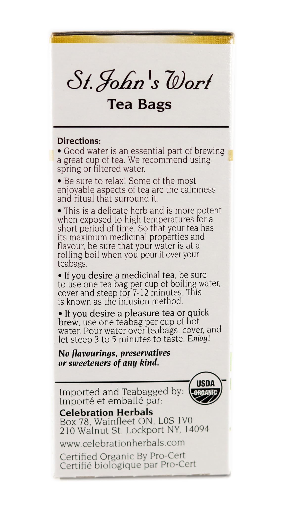 Celebration Herbals St John's Wort Tea Organic - 24 Tea Bags - image 4
