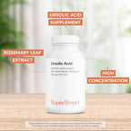 Supersmart Ursolic Acid 300mg Rosemary Leaf Extract - 180 Vegetarian Capsules - image 2
