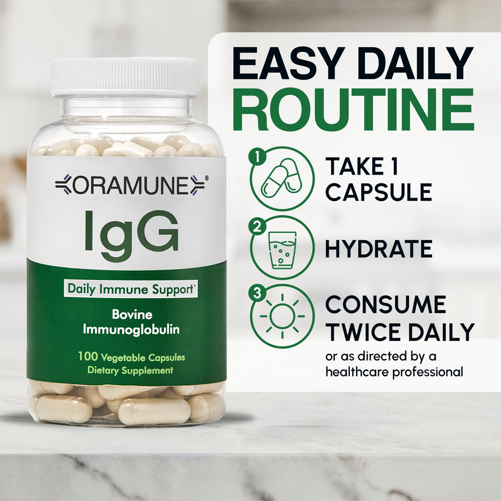 Oramune IgG Colostrum Supplement - 100 Capsules - image 3
