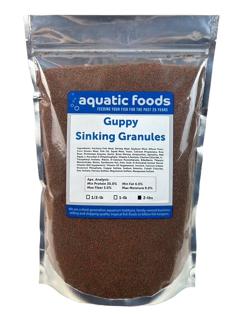 Aquatic Foods Inc. Guppy Micro Sinking Granules