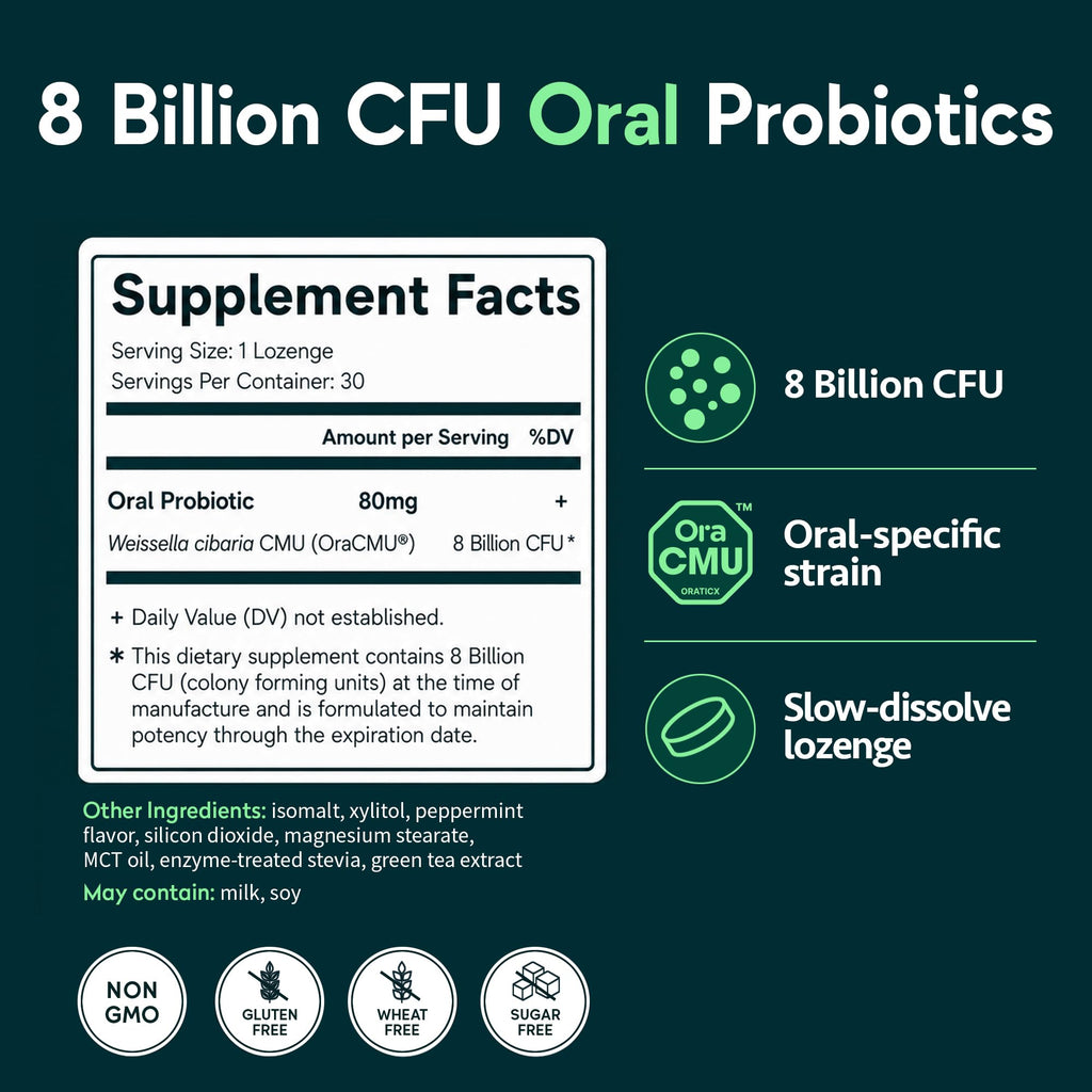 OraTicx Green Breath Oral Probiotics Mint Lozenge - 30 Count - image 7