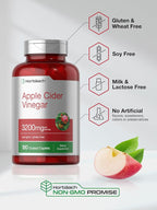 Horbäach Apple Cider Vinegar Caplets 3200mg - 180 Pills - image 5