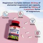 Vitalitown Magnesium Complex 500mg - 60 Capsules - image 3