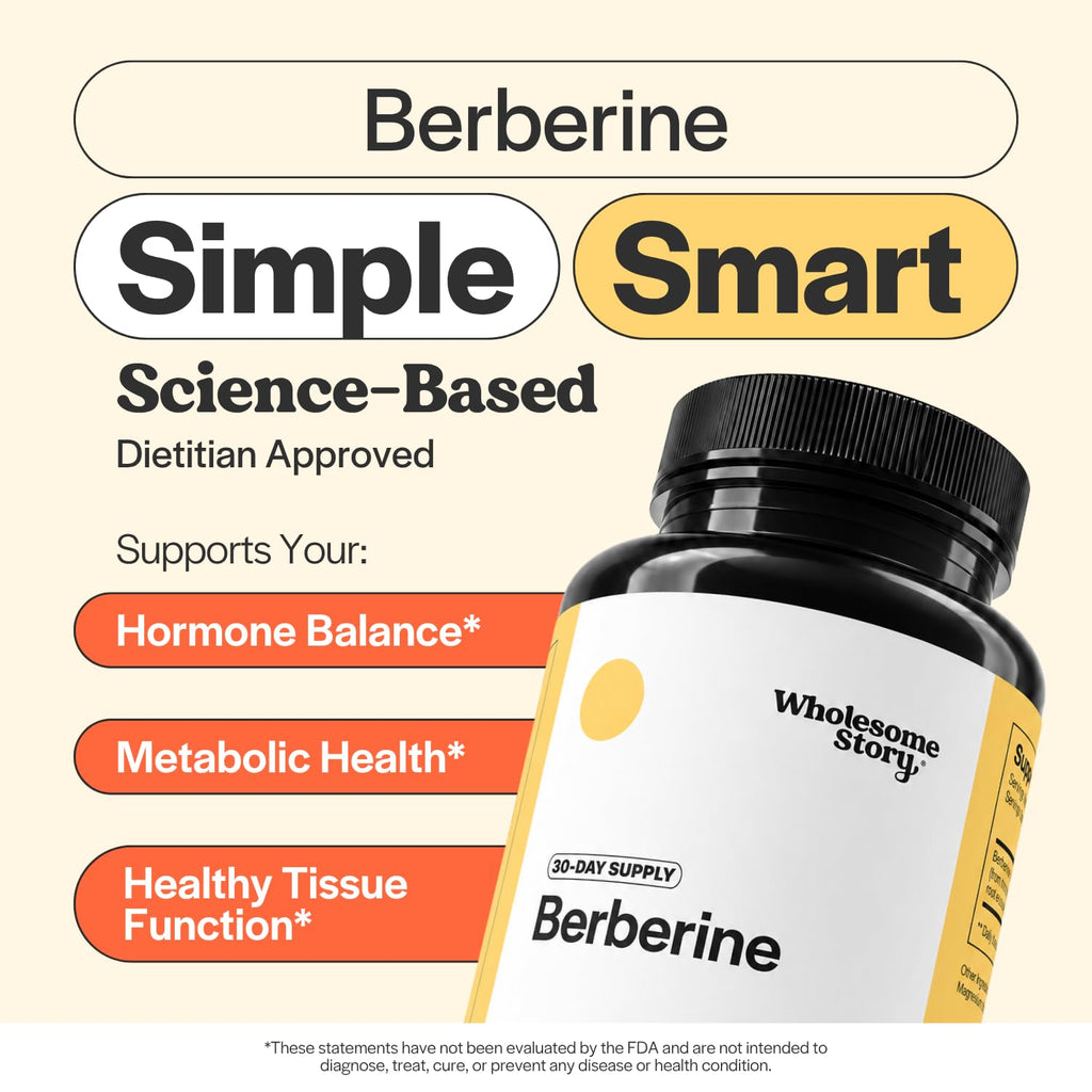 Wholesome Story Berberine 500mg Supplement - 90 Capsules - image 3