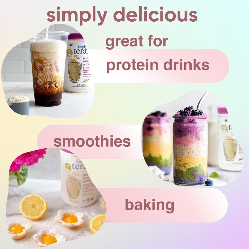 simply tera's Pure Whey Protein Powder Unflavored - 12 oz - image 4