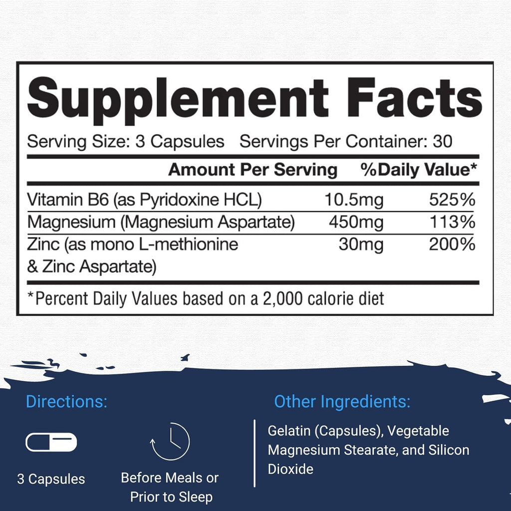 Gaspari Nutrition ZM-Complex Nighttime Recovery - 90 Capsules - image 2