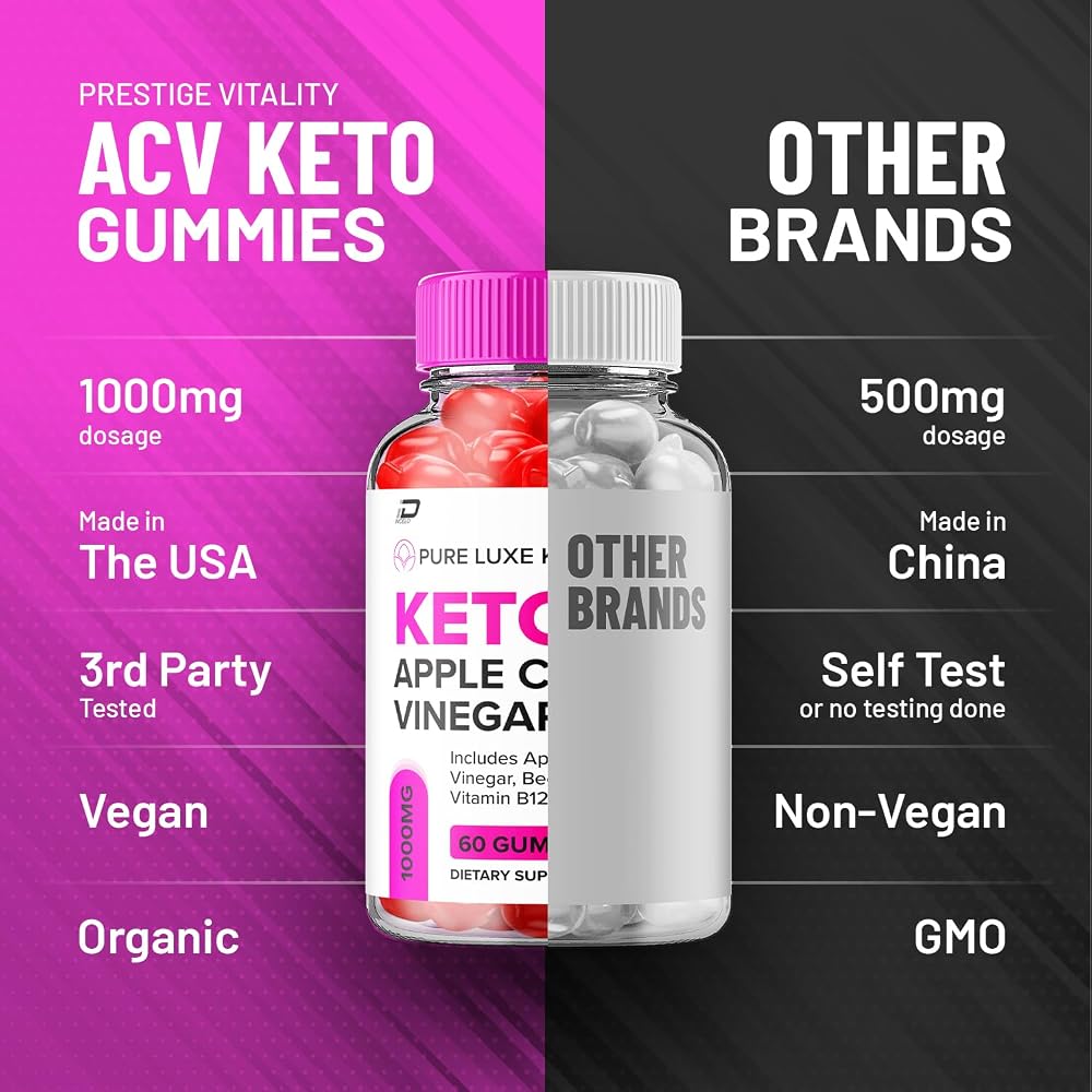Indelo Pure Luxe Keto ACV Gummies with Vitamin B12 - 120 Gummies - image 7