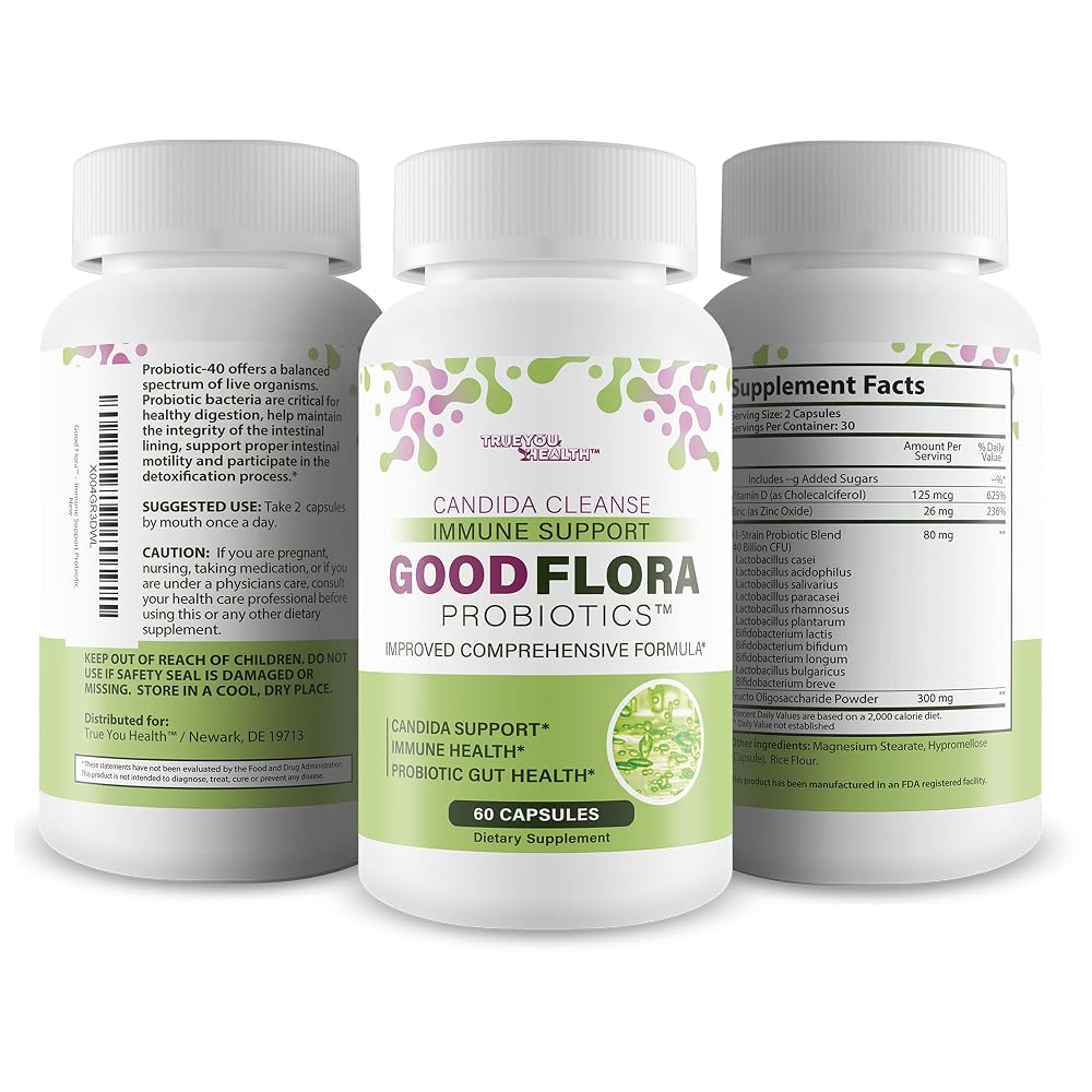 True You Health Good Flora Probiotics Candida Cleanse - 60 Capsules - image 4