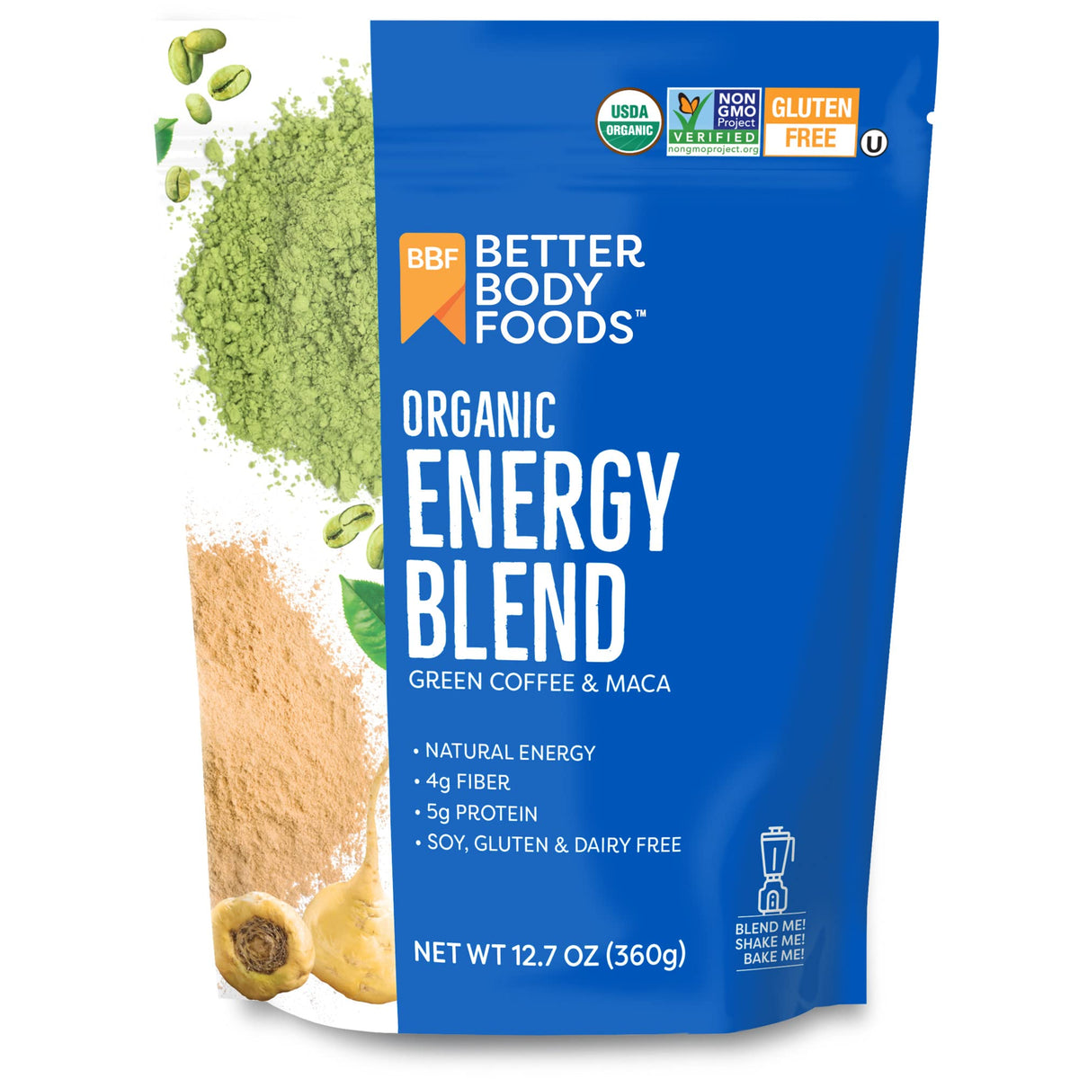 BetterBody Foods Organic Energy Blend Powder - 12.7 Oz