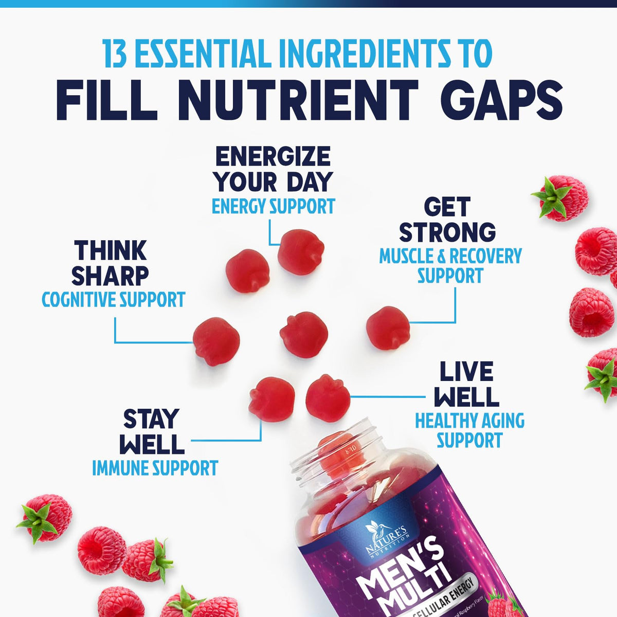 Nature's Nutrition Multivitamin for Men - 60 Gummies - image 7