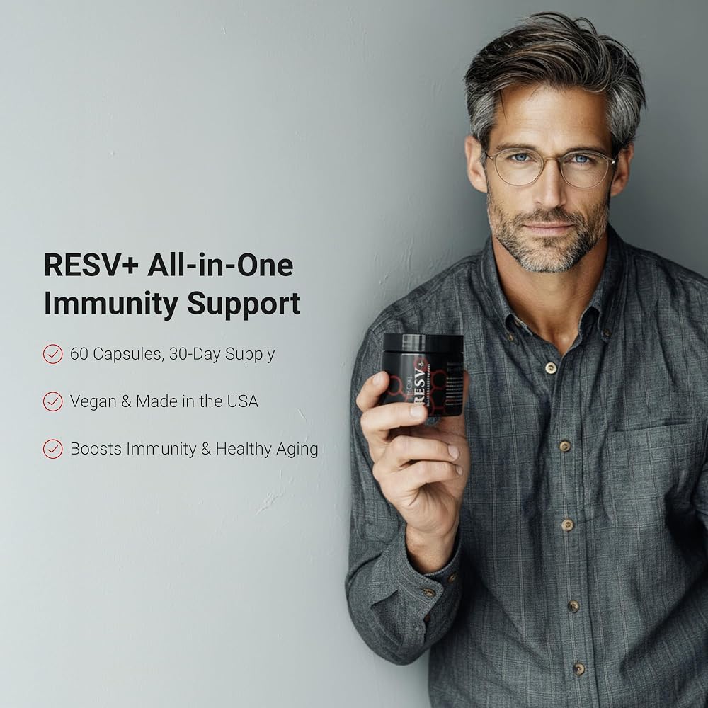 LifeCell ResV+ Immunity Supplement with Resveratrol - 60 Capsules - image 2