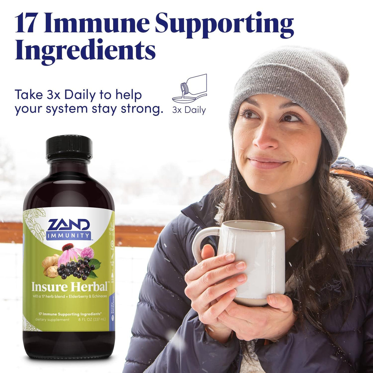ZAND Insure Herbal Immune Support Liquid - 8 Fl Oz - image 3