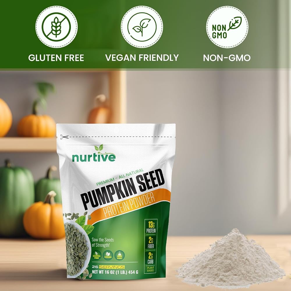 NURTIVE Pumpkin Seed Protein Powder - 26 Servings - image 3