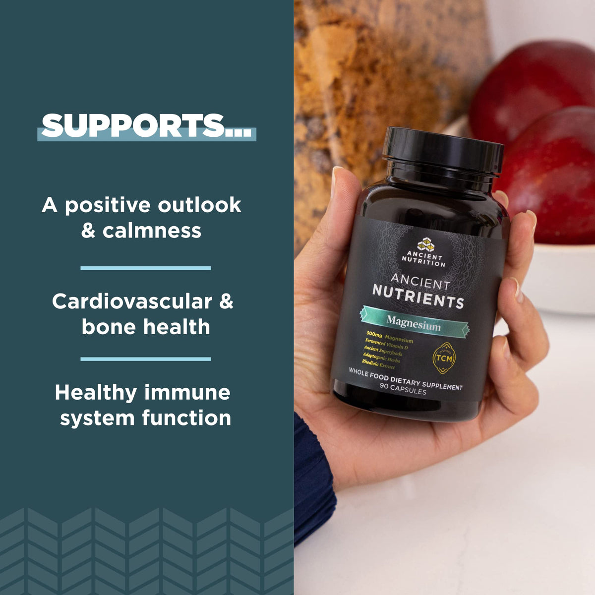 Ancient Nutrition Magnesium with Vitamin D for Immune Support - 1 Capsules - image 3