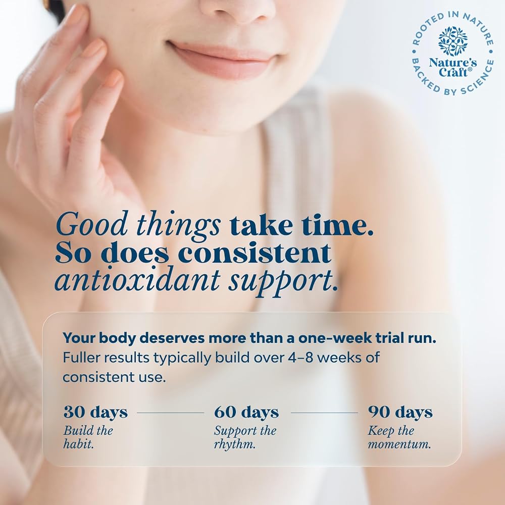 Natures Craft Reduced Glutathione 1000mg with Milk Thistle - 120 Capsules - image 7