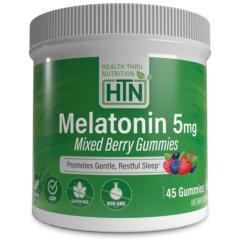 Health Thru Nutrition Melatonin 5mg Gummies Sleep Support - 45 Count