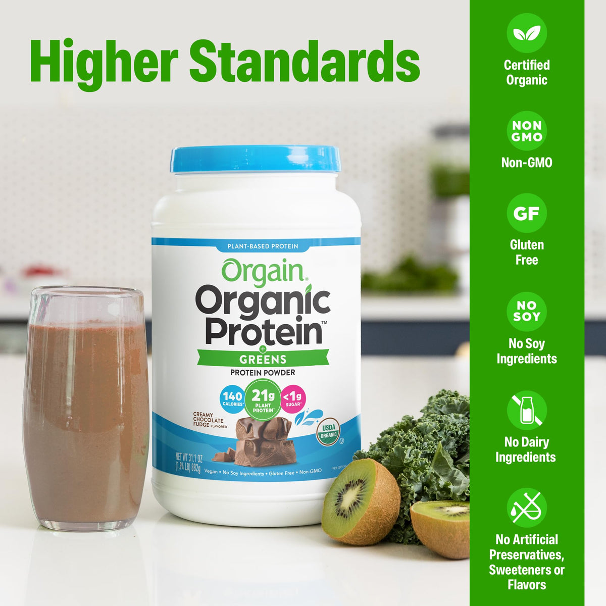 Orgain Organic Vegan Protein Powder + Greens