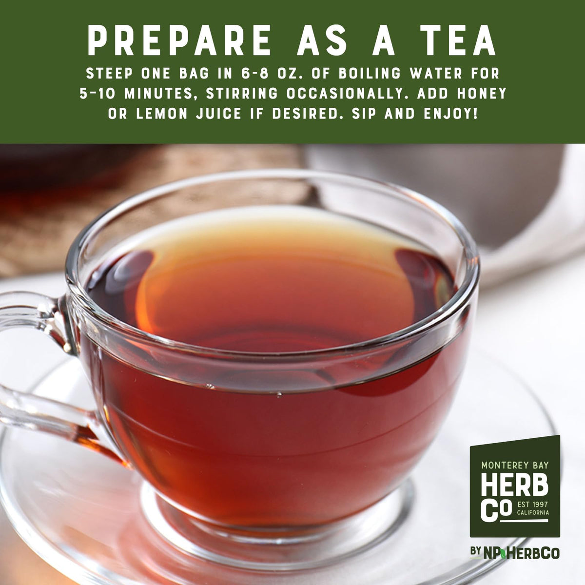 Monterey Bay Herb Co Pau D'Arco Tea Bags - 200 Count - image 4